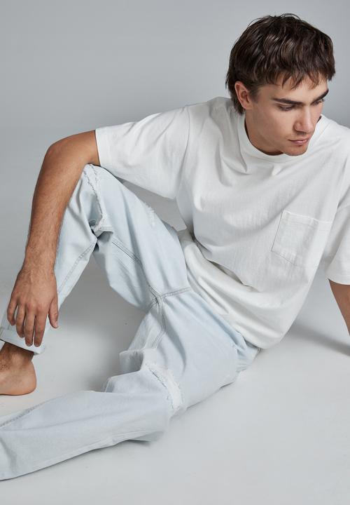 Cotton On - Relaxed tapered jean - light blue