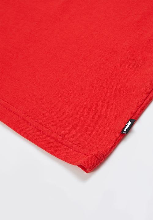 PUMA - Ess+ 2 col logo tee b - red