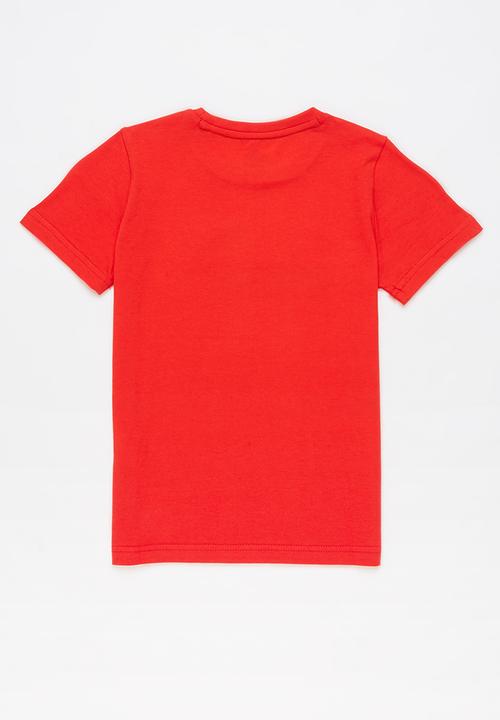 PUMA - Ess+ 2 col logo tee b - red