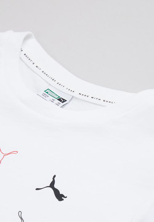PUMA - Classics graphic tee b - white 
