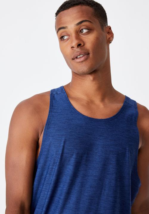 Cotton On - Performance active tech tank - navy