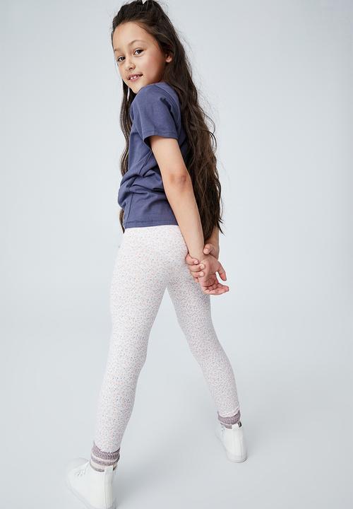 Cotton On - Huggie tights - pink & blue 
