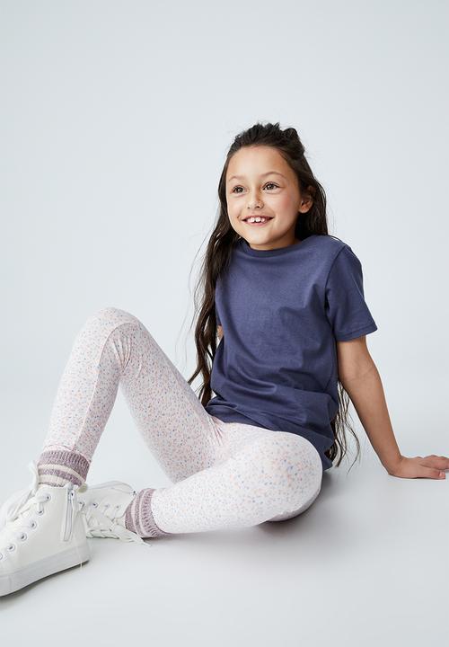 Cotton On - Huggie tights - pink & blue 