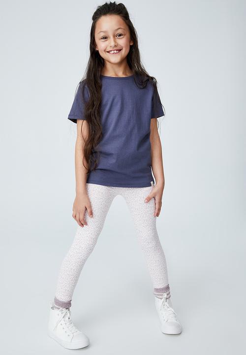 Cotton On - Huggie tights - pink & blue 