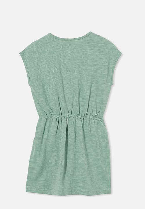 Cotton On - Sigrid short sleeve dress - smashed avo