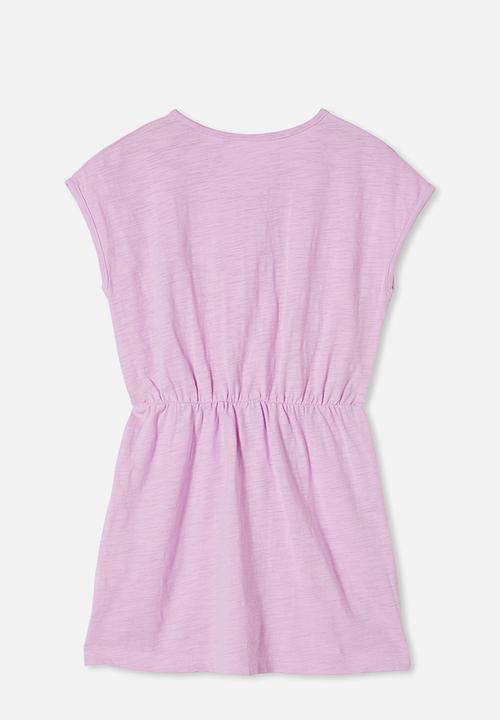 Cotton On - Sigrid short sleeve dress - pale violet
