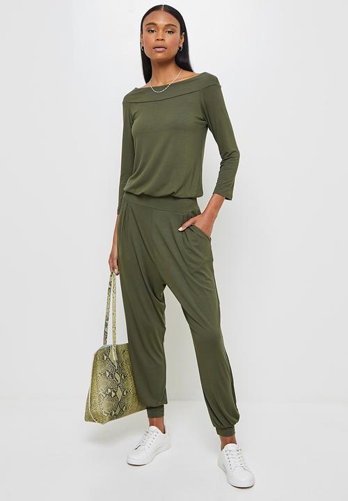 edit - Ballerina sleeve jumpsuit - khaki