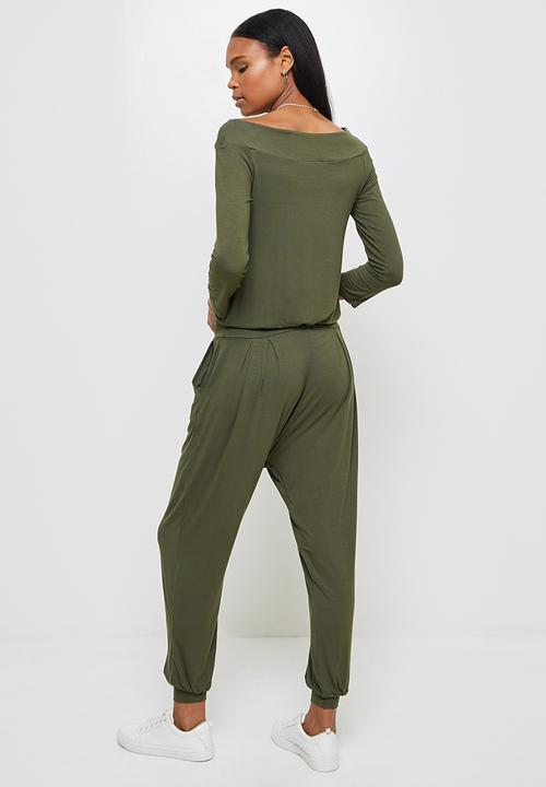 edit - Ballerina sleeve jumpsuit - khaki
