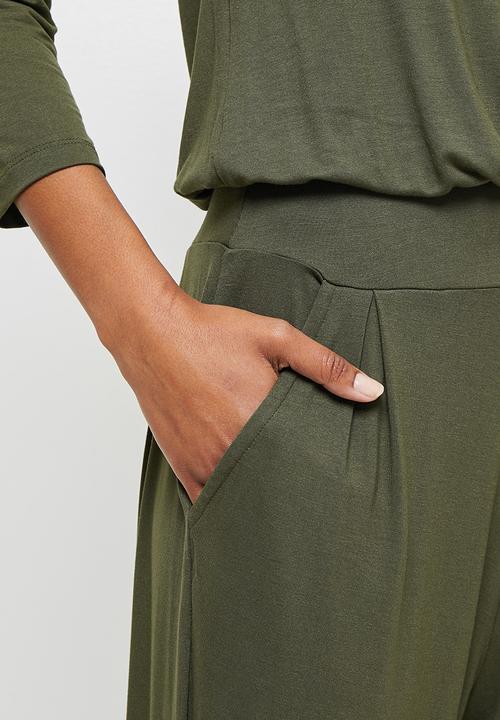 edit - Ballerina sleeve jumpsuit - khaki