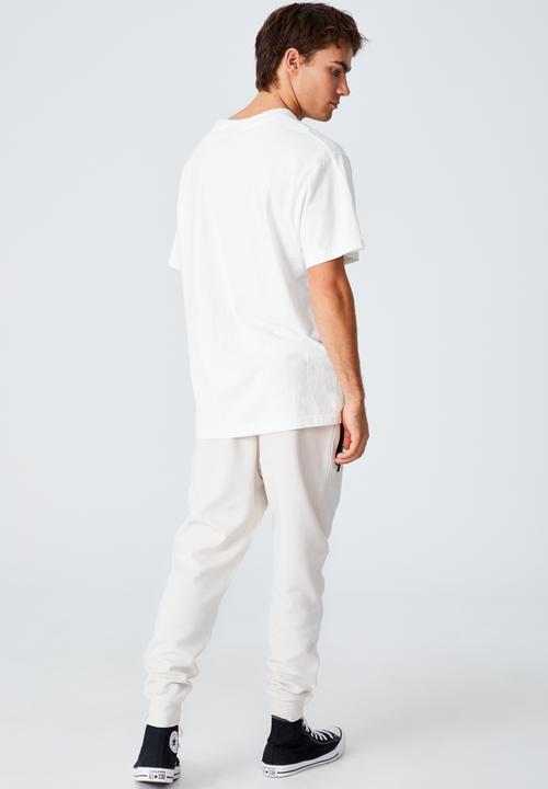 Cotton On - Tech track pant - stone