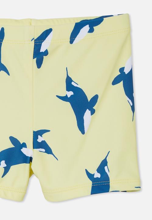 Cotton On - Billy boyleg swim trunk - yellow & blue 