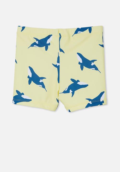 Cotton On - Billy boyleg swim trunk - yellow & blue 