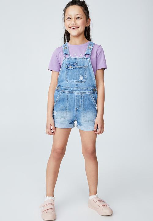Cotton On - Ginnie slouch shortall - blue 