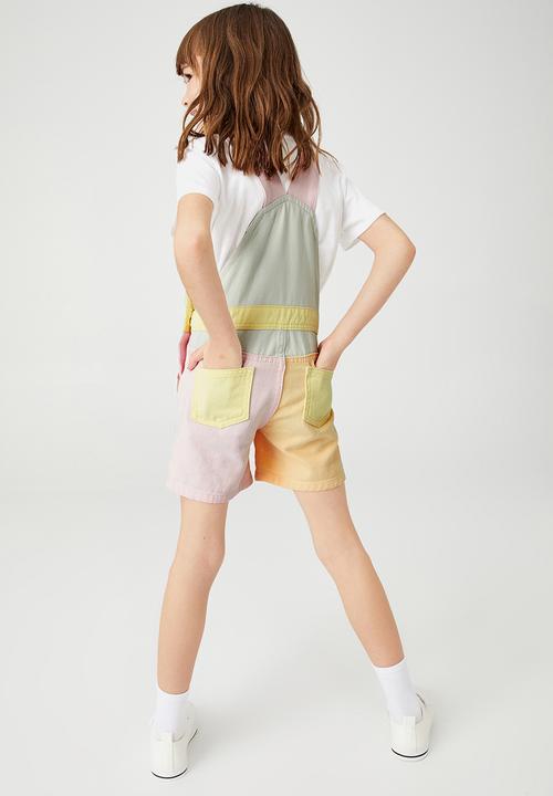 Cotton On - Ginnie slouch shortall - multi 