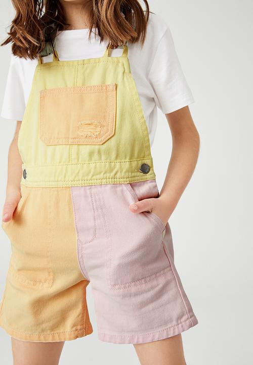 Cotton On - Ginnie slouch shortall - multi 