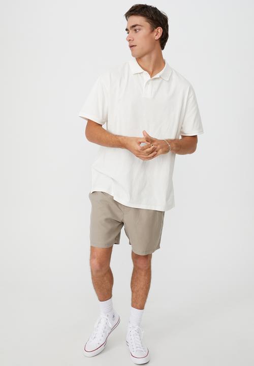Cotton On - Oversized washed polo - vintage white
