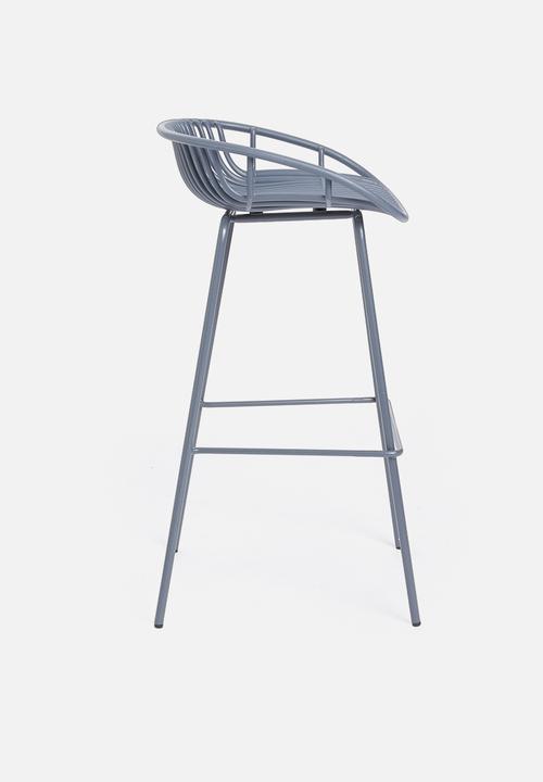 Fine Living - Kai barstool - cool grey