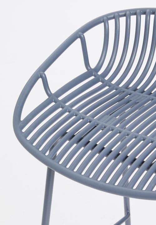 Fine Living - Kai barstool - cool grey