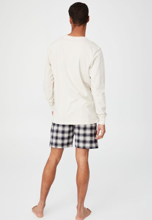 Cotton On - Organic sleep jersey long sleeve t-shirt - bone