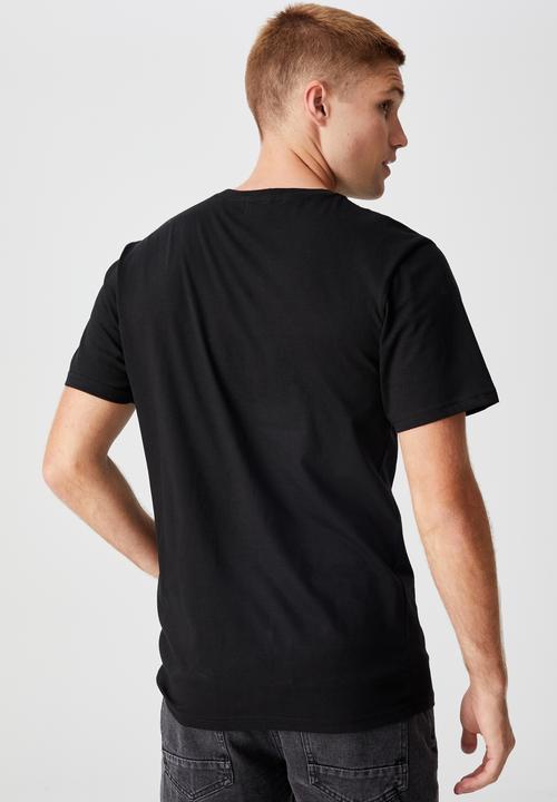 Cotton On - Tbar art T-shirt - black