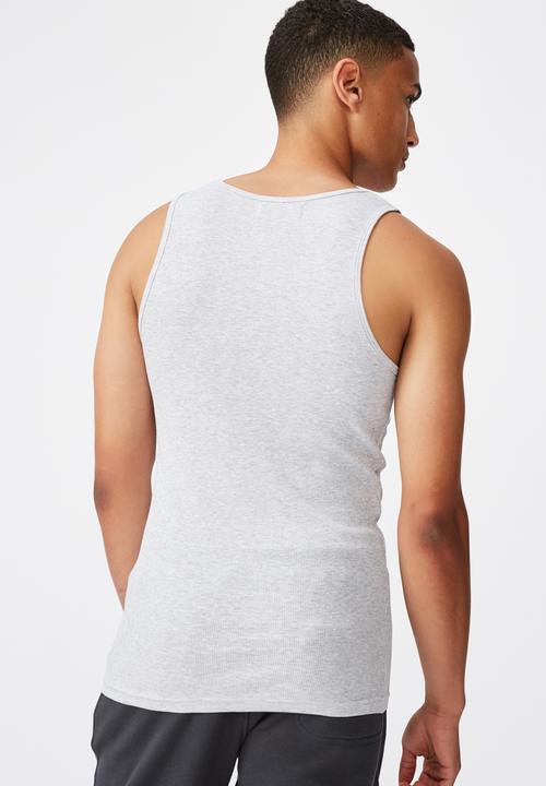 Cotton On - Ribbed tank - light grey