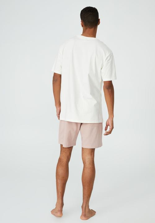 Cotton On - Organic jersey sleep short - dirty pink