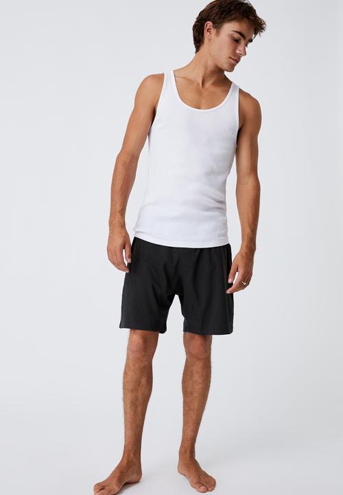 Cotton On - 2x2 rib tank - white