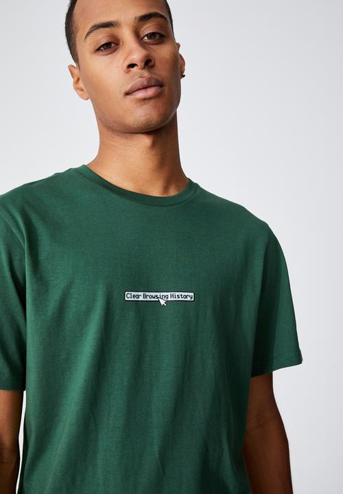 Cotton On - Tbar art T-shirt - forest/clear browsing history