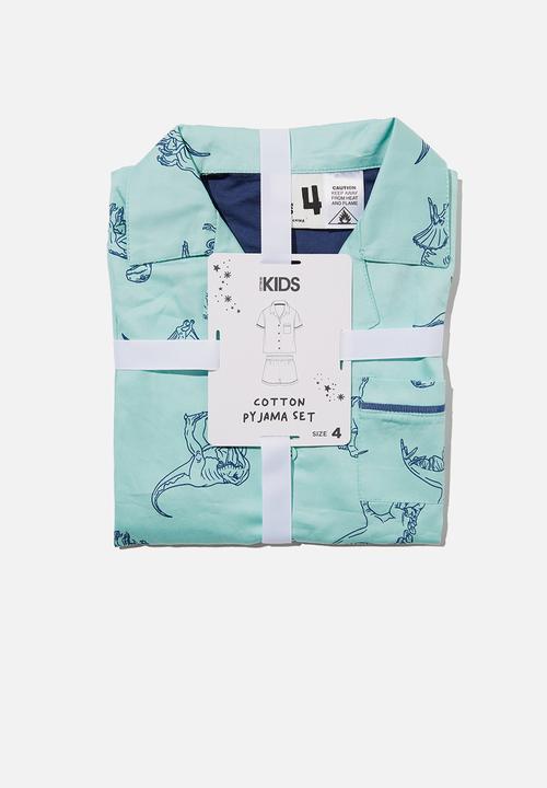 Cotton On - Pete short sleeve pyjama set - mint