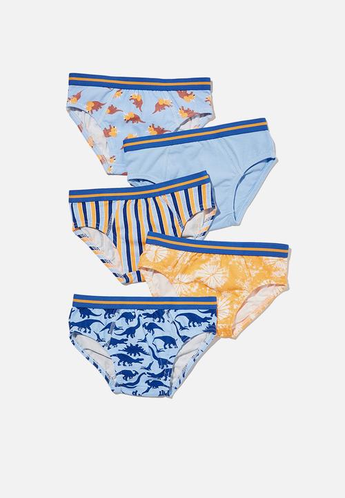 Cotton On - Boys 5 pack brief - multi