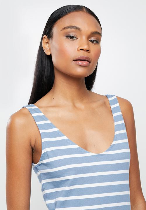 ONLY - May life sleeveless v-neck dress - allure/cloud dancer