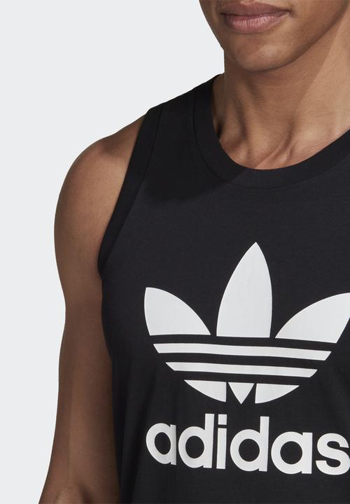 adidas Originals - Trefoil tank  - black/white