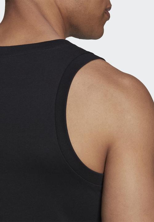 adidas Originals - Trefoil tank  - black/white