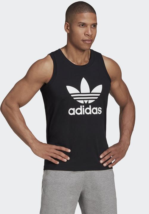 adidas Originals - Trefoil tank  - black/white