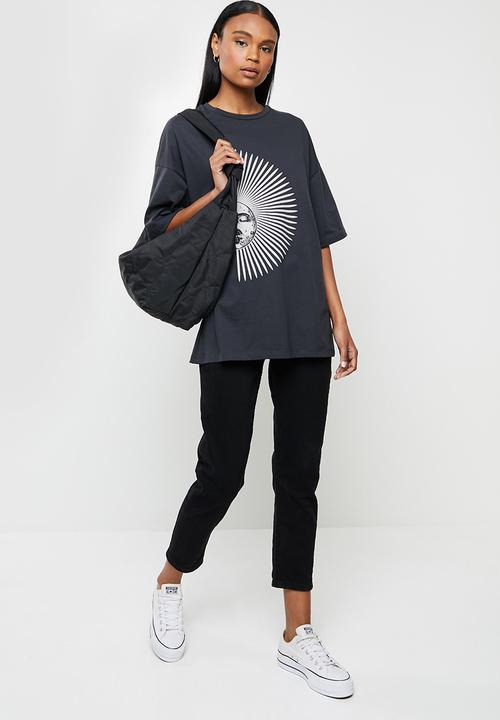 ONLY - Joyfull oversized T-shirt - phantom