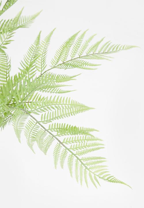 Silk By Design - Sword fern artificial plant - black