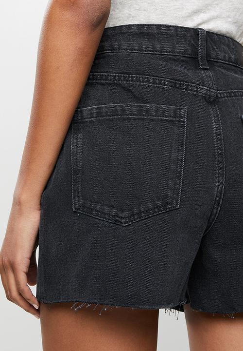 Jacqueline de Yong - Bruno life destr shorts mix denim - black denim