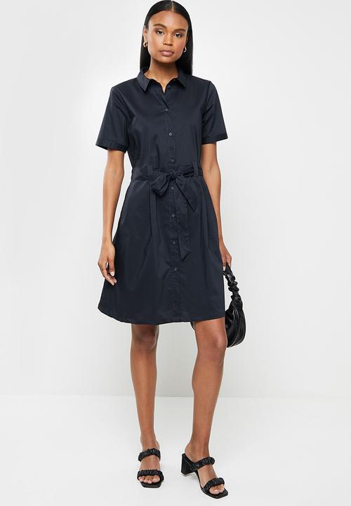 Jacqueline de Yong - Millie life short sleeve dress - sky captain
