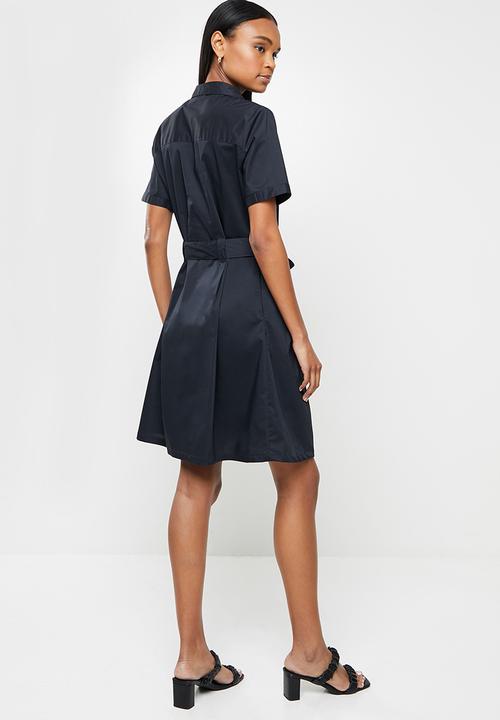 Jacqueline de Yong - Millie life short sleeve dress - sky captain