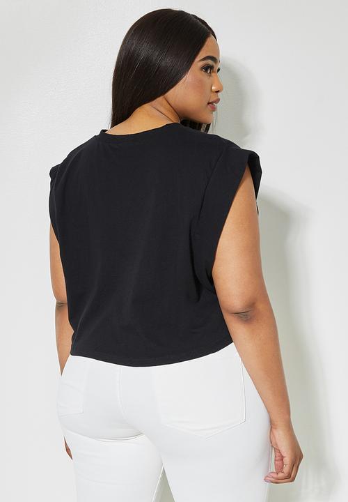 Superbalist - Grown on sleeve tee with tab - black