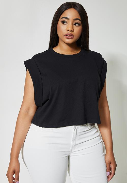 Superbalist - Grown on sleeve tee with tab - black