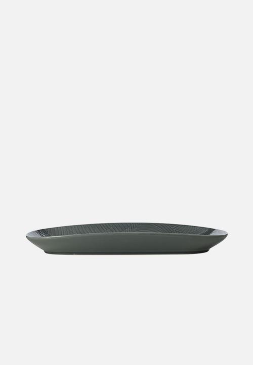 Maxwell & Williams - Panama oblong platter - dark grey