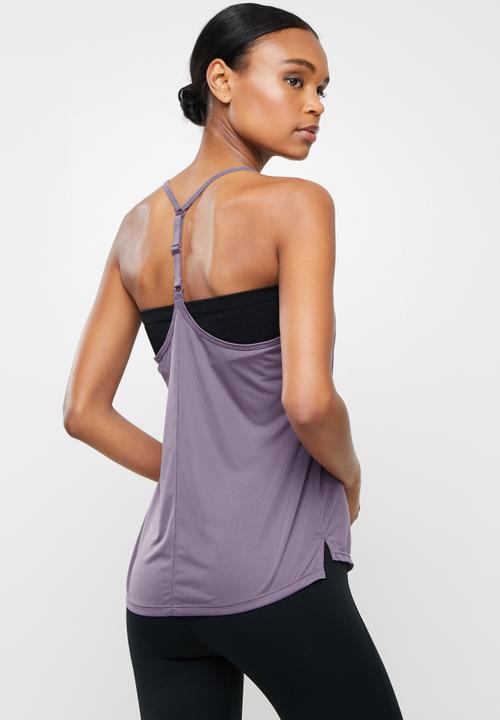 Nike - Nk one df elstka std tank top - amethyst smoke/copa/white