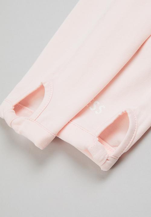 GUESS - Love T-shirt & leggings set - white & pink