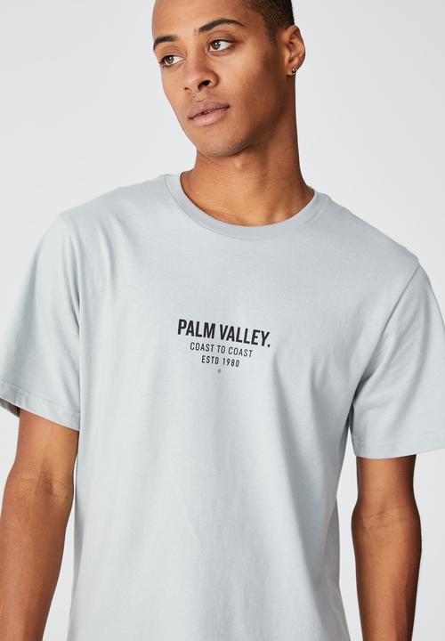 Cotton On - Tbar text t-shirt - blue