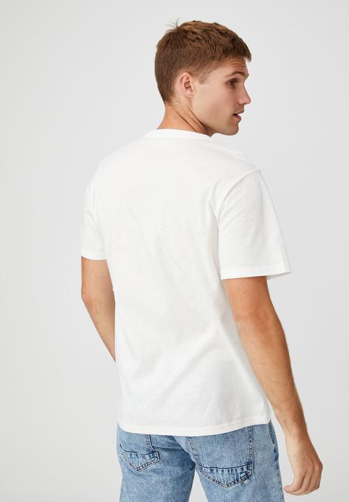 Cotton On - Tbar art t-shirt - white