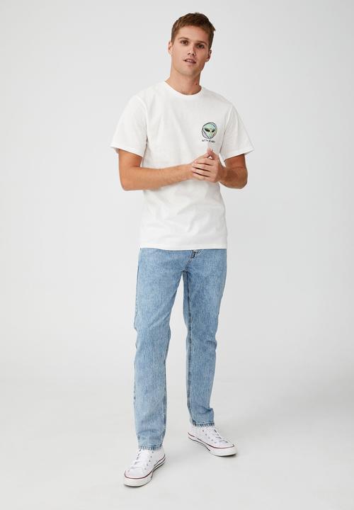 Cotton On - Tbar art t-shirt - white