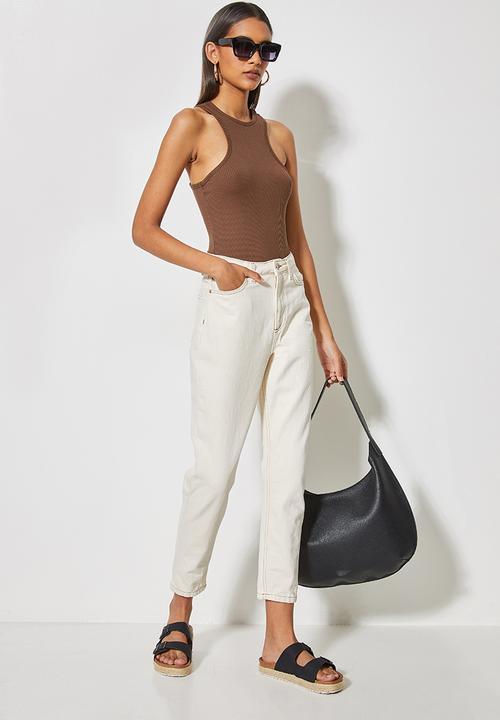Superbalist - Extreme cutaway bodysuit - chocolate