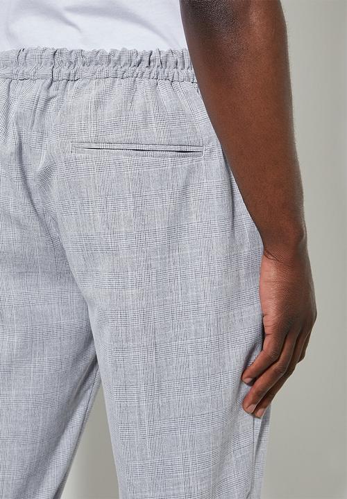 Superbalist - Fashion elastic waistband tapered trouser - grey