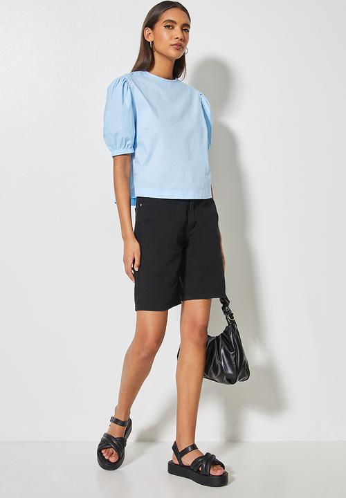 Superbalist - Puff sleeve blouse - powder blue